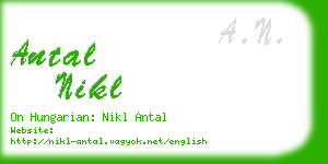 antal nikl business card